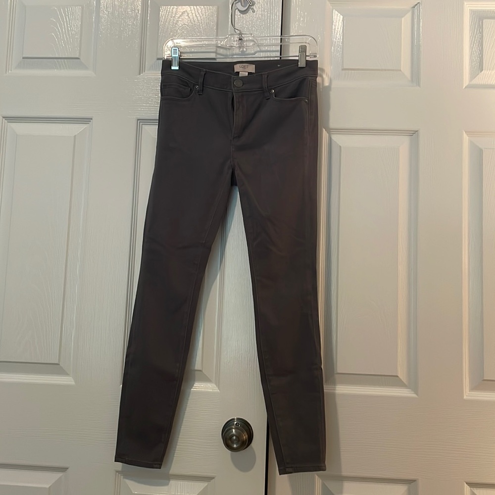 LOFT Outlet Gray Mid Rise Jegging